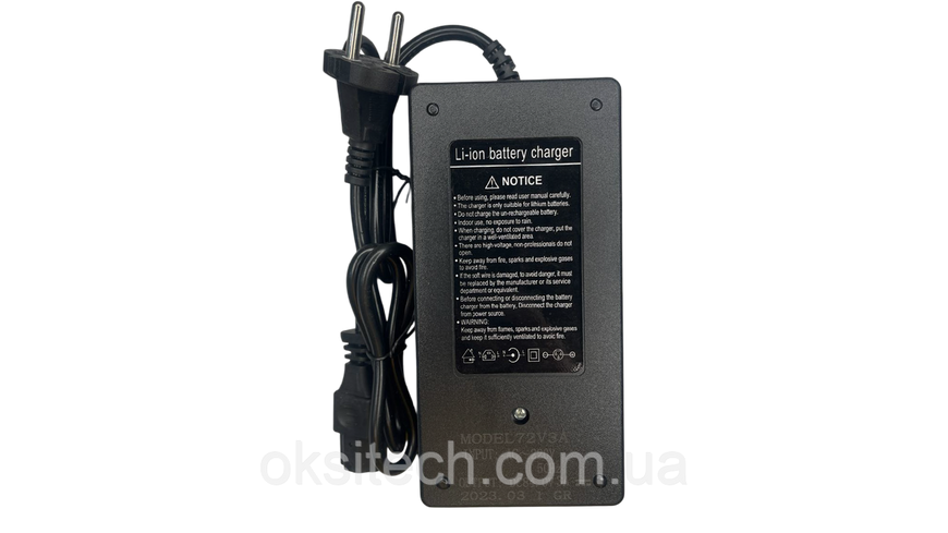 Зарядний пристрій 72V 3A C13 connector (84V) 2769238932 фото