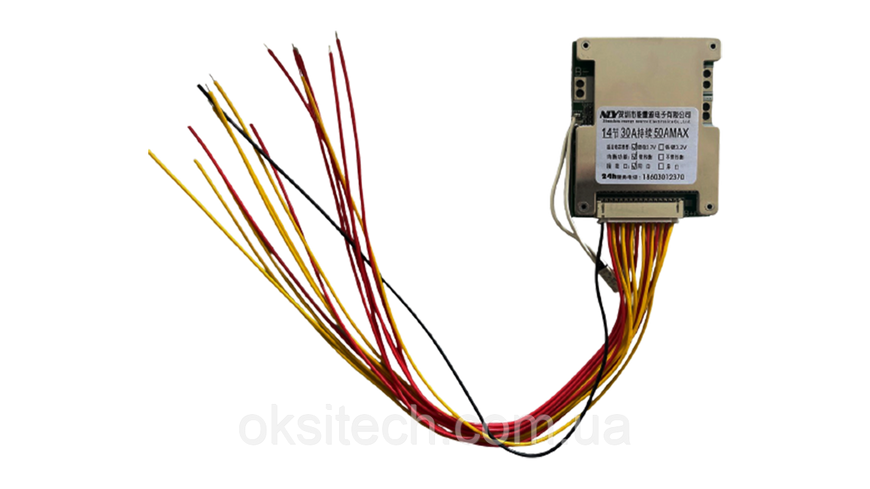 BMS контролер батареї 14S 48V 30A (50A) з симетричним балансуванням 2553189465 фото